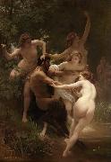 Adolphe William Bouguereau Nymphs and Satyr (mk26) oil painting artist